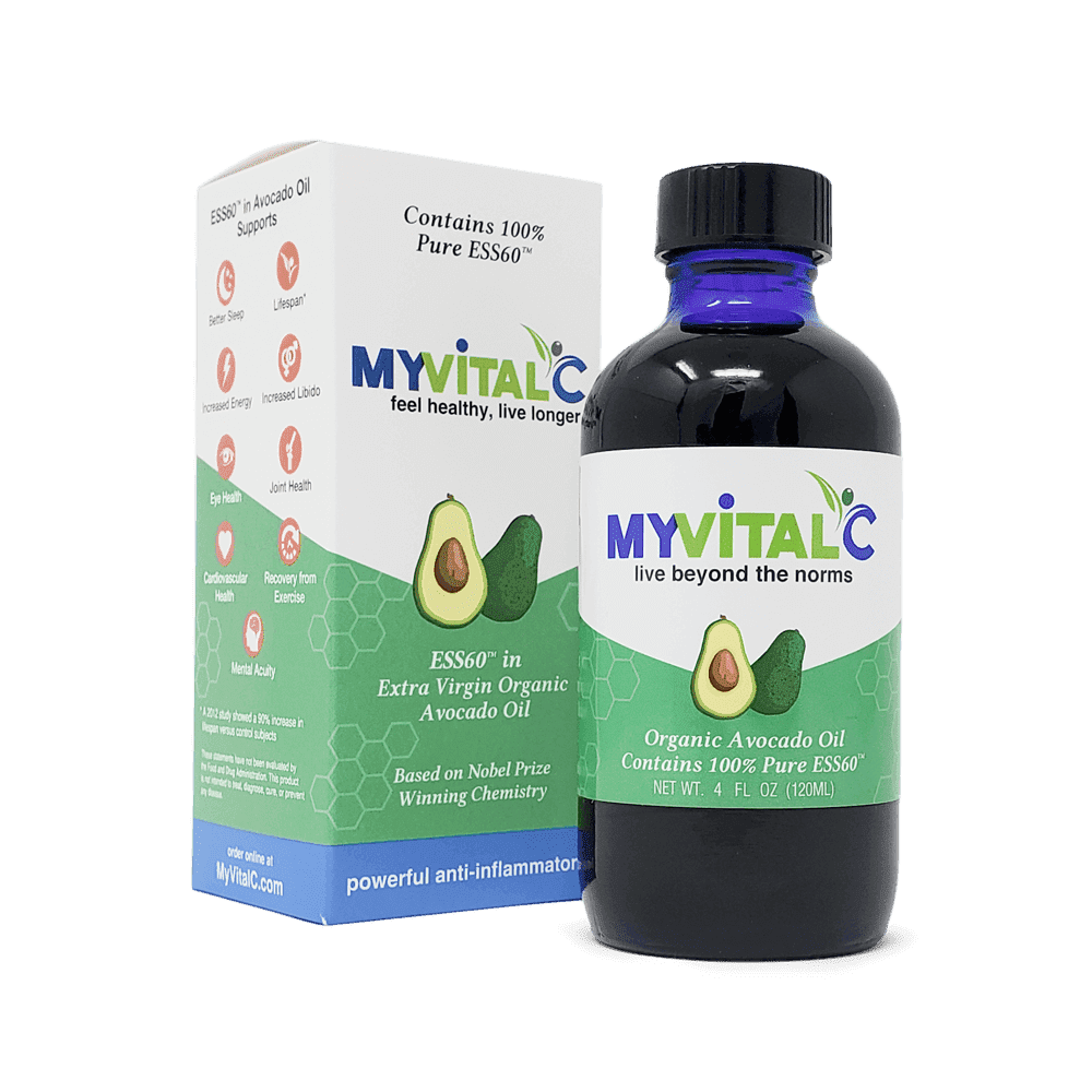 MyVitalC ESS60 Trio Pack Organic Oils, Olive, Avocado and MCT - 3 bottles total