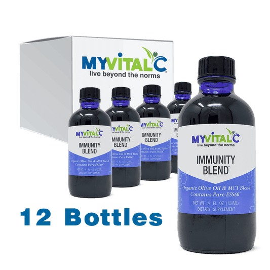 MyVitalC Immunity Blend - ESS60 in Organic Olive and MCT Oil - Case of 12 bottles