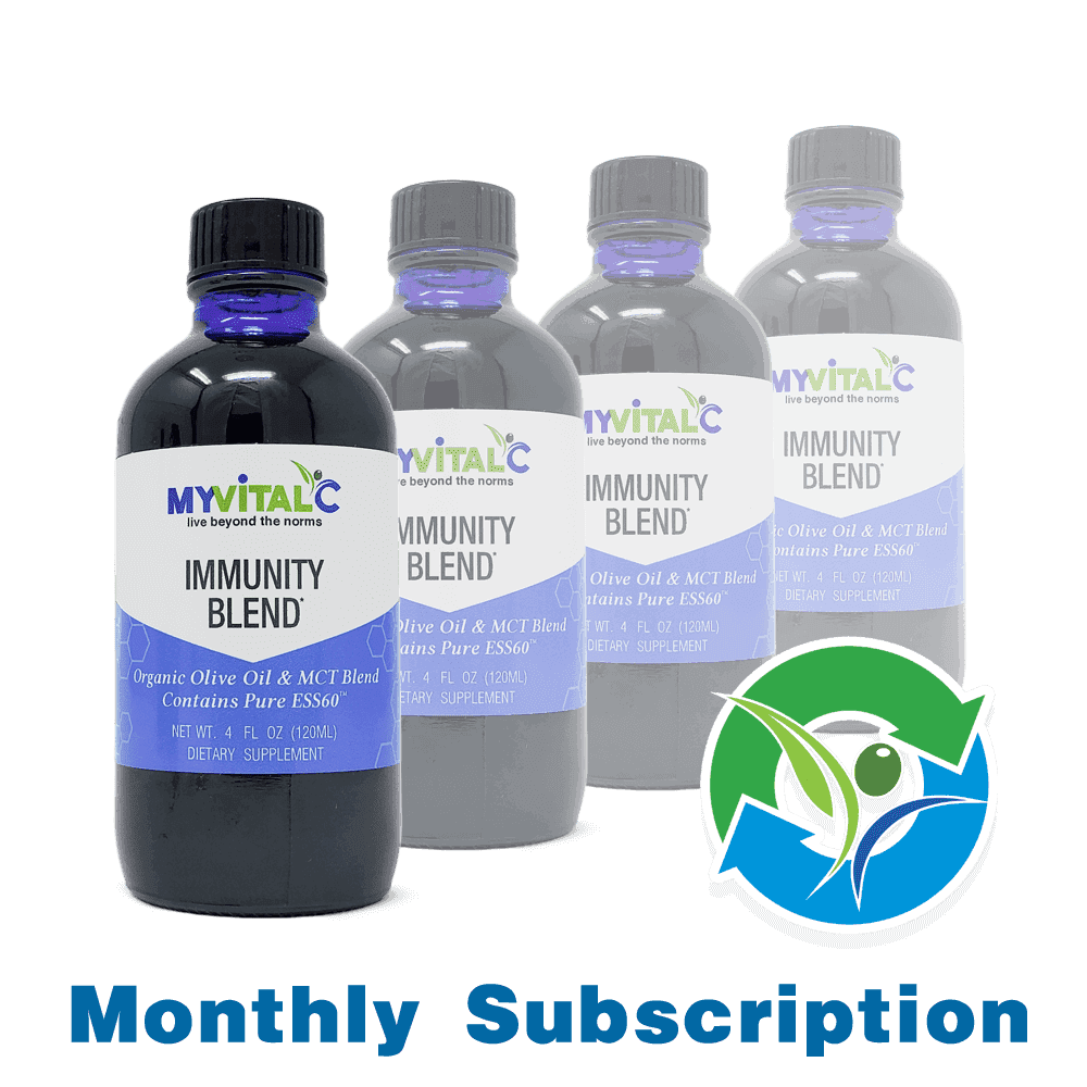 MyVitalC Immunity Blend - ESS60 in Organic Olive and MCT Oil - Monthly Subscription