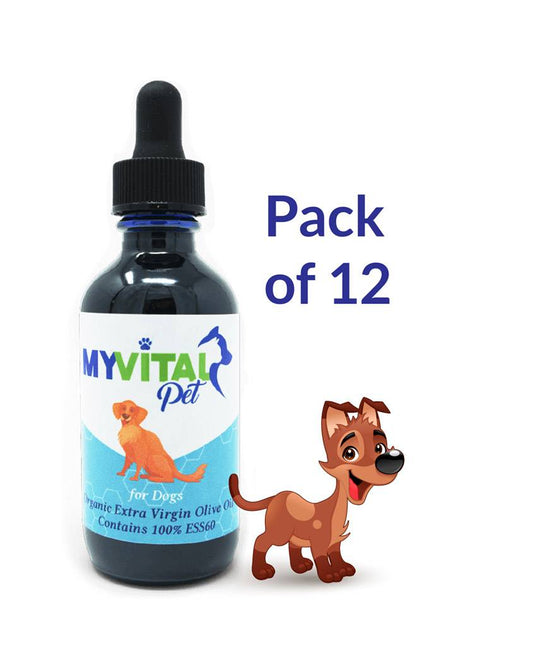 MyVitalPet for Dogs ESS60 in Organic Extra Virgin Olive Oil with Bacon Flavor - Case of 12 - 720ml