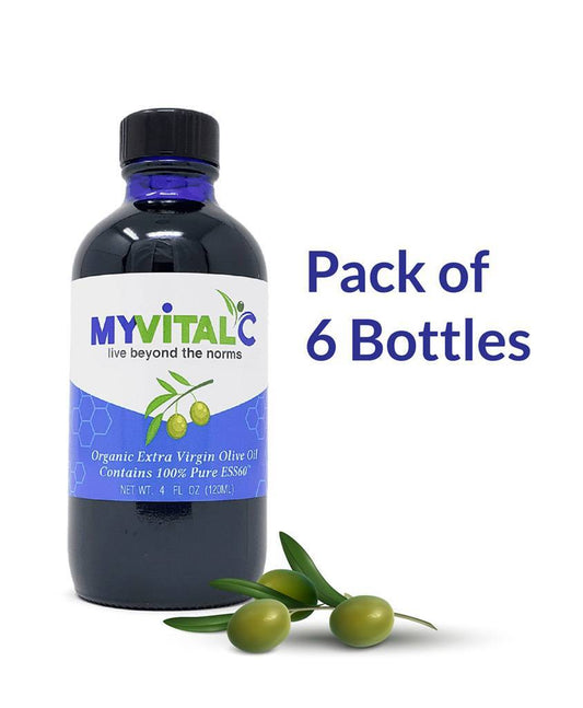 MyVitalC ESS60 in Olive Oil Extra Virgin Organic, Case of 6 (720ml total)