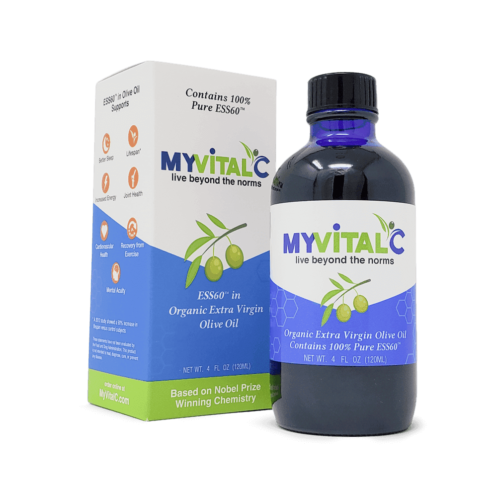 MyVitalC ESS60 Trio Pack Organic Oils, Olive, Avocado and MCT - 3 bottles total