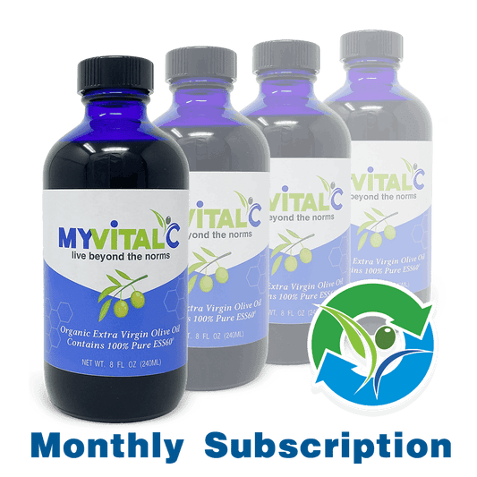 MyVitalC ESS60 in Olive Oil Extra Virgin Organic, 240ml (Monthly Subscription)