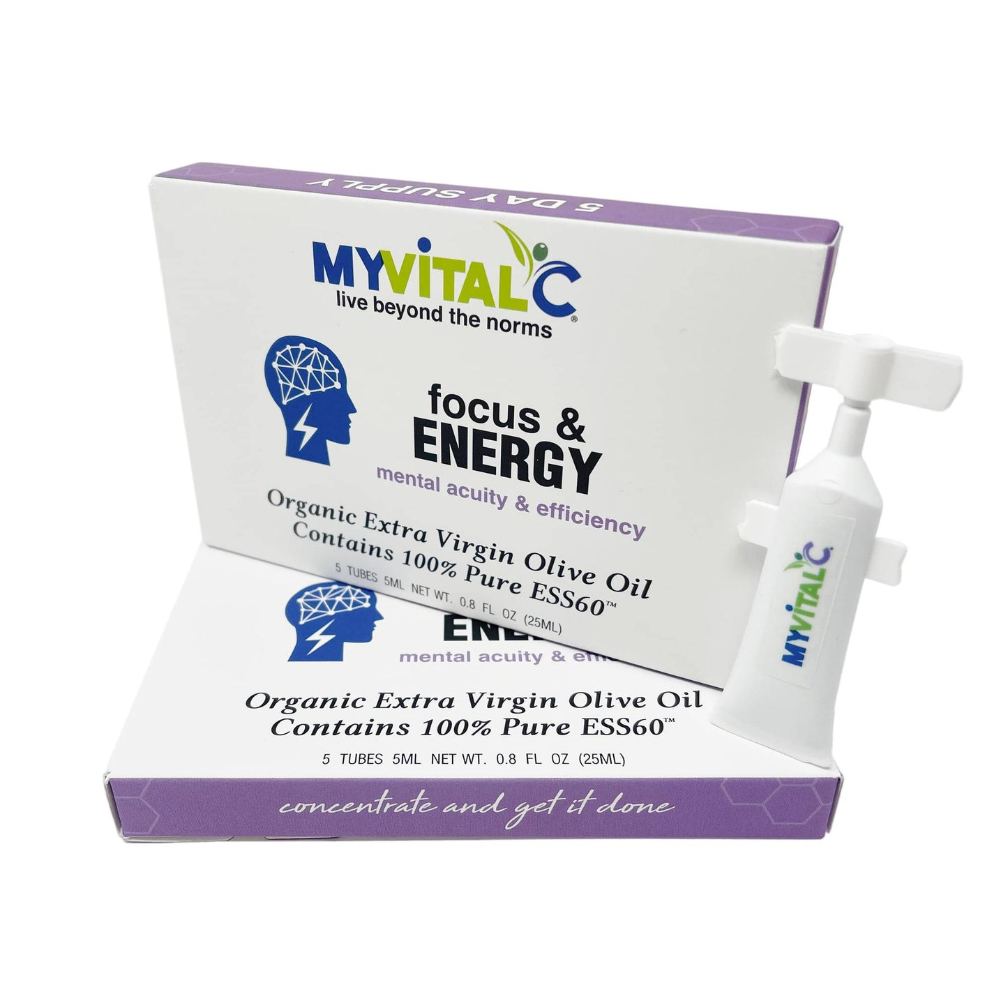 MyVitalC Focus and Energy Single Shots- 10 Day Supply