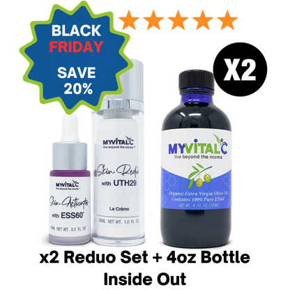 Black Friday Special 2 Sets - X2 Skin Reduõ + 4oz. bottle + Night Serum Sample + FREE shipping