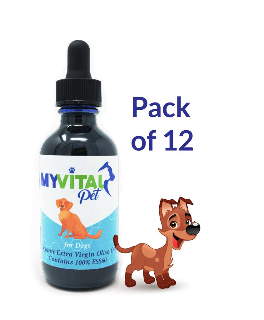 MyVitalPet for Dogs ESS60 in Organic Extra Virgin Olive Oil with Bacon Flavor - Case of 12 - 720ml