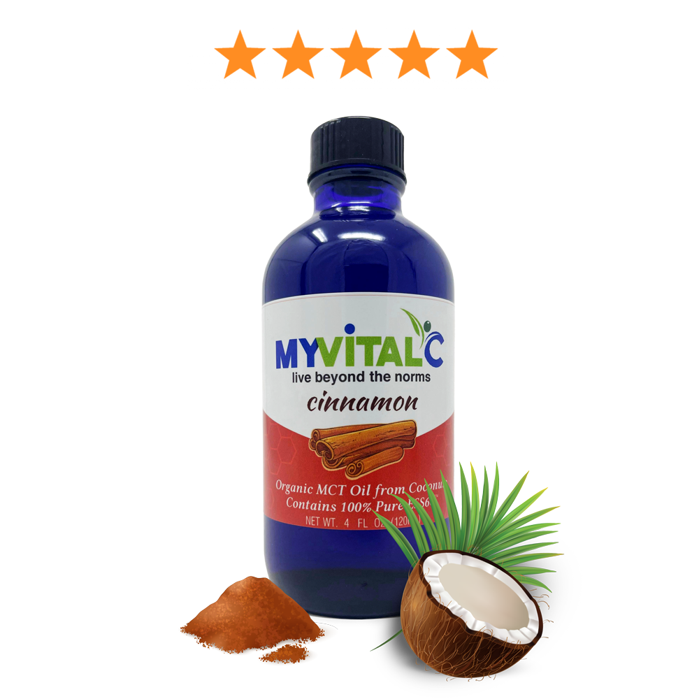 MyVitalC Cinnamon X6 ESS60 in Organic MCT Oil, Coconut Derived