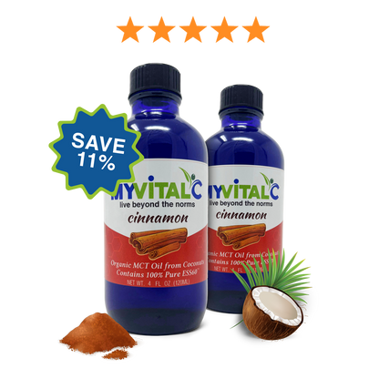 MyVitalC Cinnamon X2s ESS60 in Organic MCT Oil, Coconut Derived (Bi-Monthly)