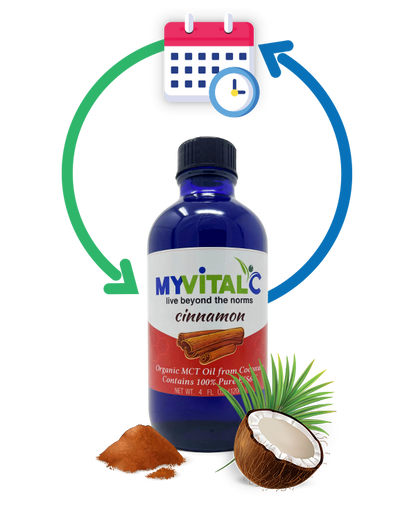 MyVitalC Cinnamon ESS60 in Organic MCT Oil, Coconut Derived (Monthly Subscription)