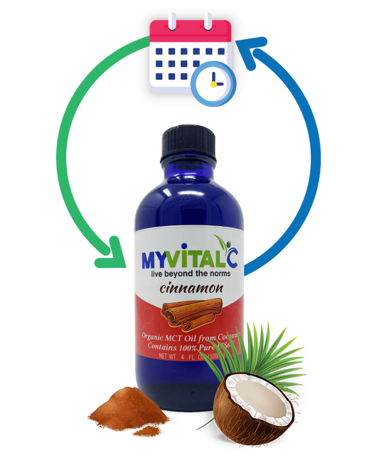 MyVitalC Cinnamon ESS60 in Organic MCT Oil, Coconut Derived (Monthly Subscription)