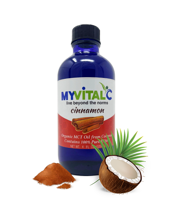 MyVitalC Cinnamon ESS60 in Organic MCT Oil, Coconut Derived 120ml