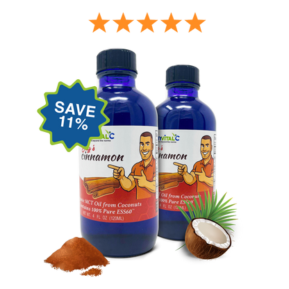 MyVitalC Cinnamon X2 ESS60 in Organic MCT Oil, Coconut Derived