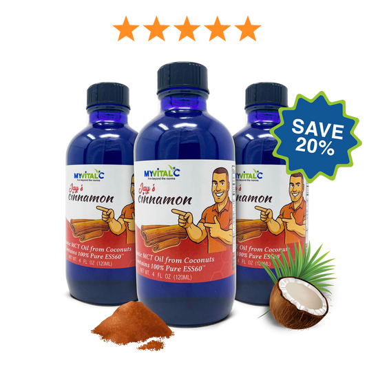 MyVitalC Cinnamon X3 ESS60 in Organic MCT Oil, Coconut Derived