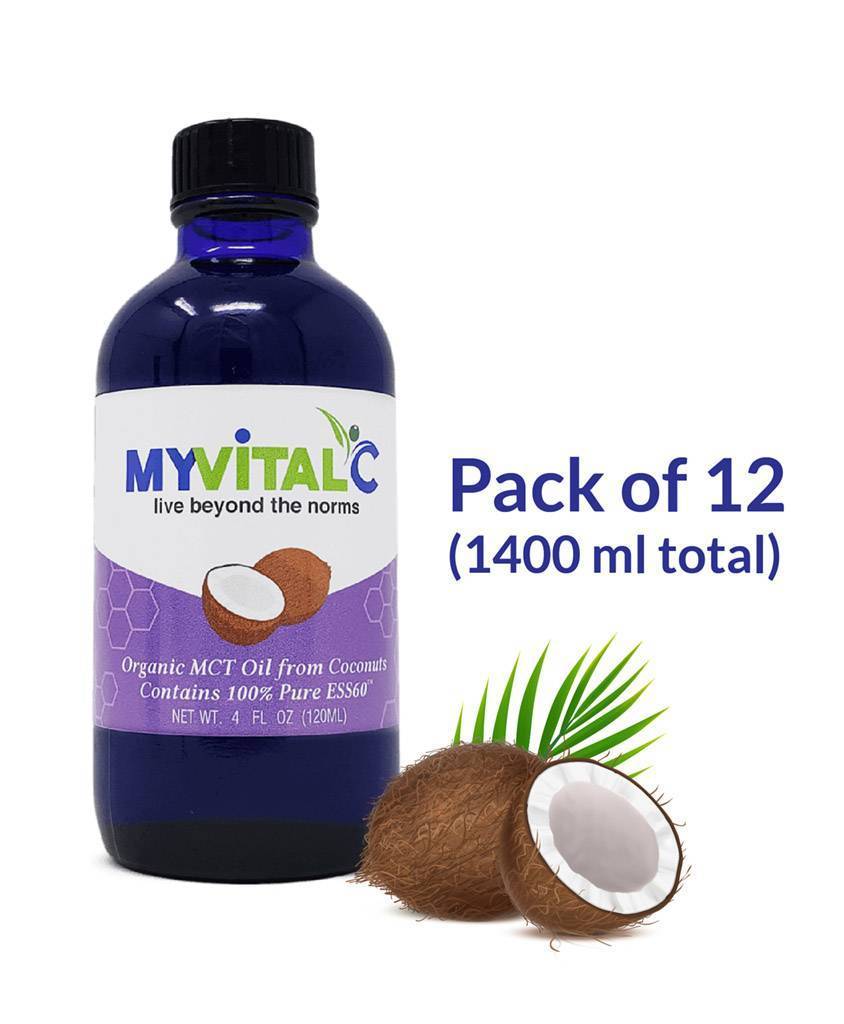 MyVitalC ESS60 in MCT Coconut Oil , Case of 12 bottles (1440ml total)