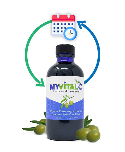MyVitalC ESS60 in Olive Oil Extra Virgin Organic, 120ml - Monthly Subscription