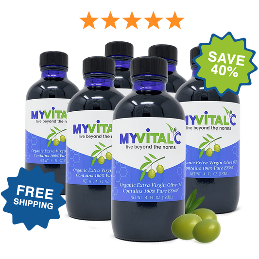 MyVitalC X6s ESS60 in Olive Oil Extra Virgin Organic, 120ml - (Bi-Annual Subscription)