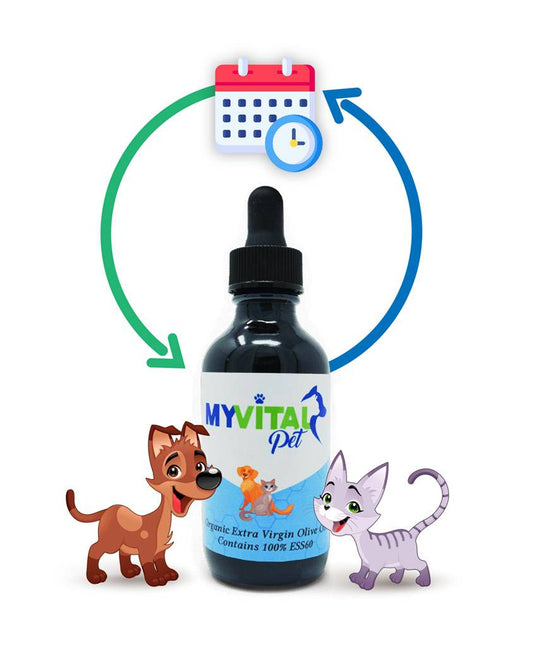 MyVitalPet ESS60 in Organic Extra Virgin Olive Oil - 60ml - Monthly Subscription