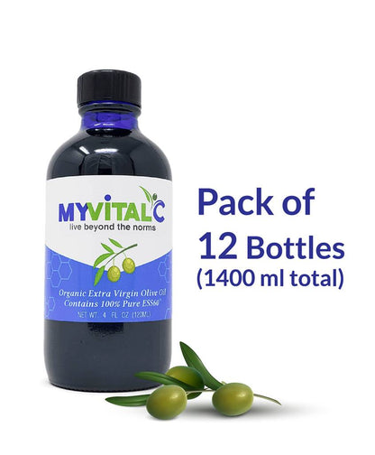 Case of 12 Bottles (1440ml total) - MyVitalC ESS60 in Organic Extra Virgin Olive Oil