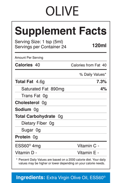 MyVitalC ESS60 in Olive Oil Extra Virgin Organic, 120ml