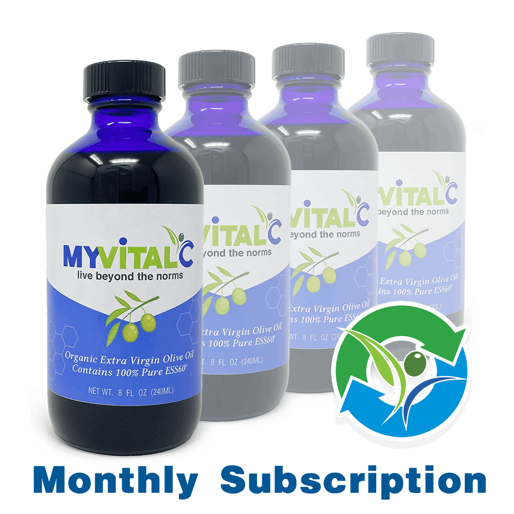 MyVitalC ESS60 in Olive Oil Extra Virgin Organic, 240ml (Monthly Subscription)