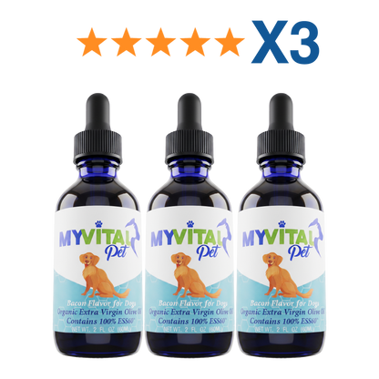 MyVitalPet for Dogs with Bacon Flavor 2oz X3 - Quarterly Subscription