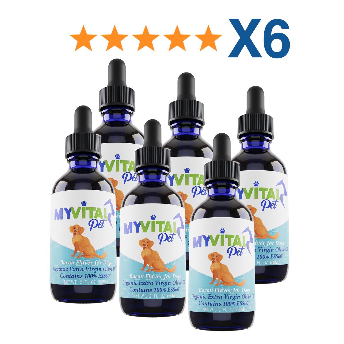 MyVitalPet for Dogs with Bacon Flavor 2oz X6 - Bi-Annual Subscription