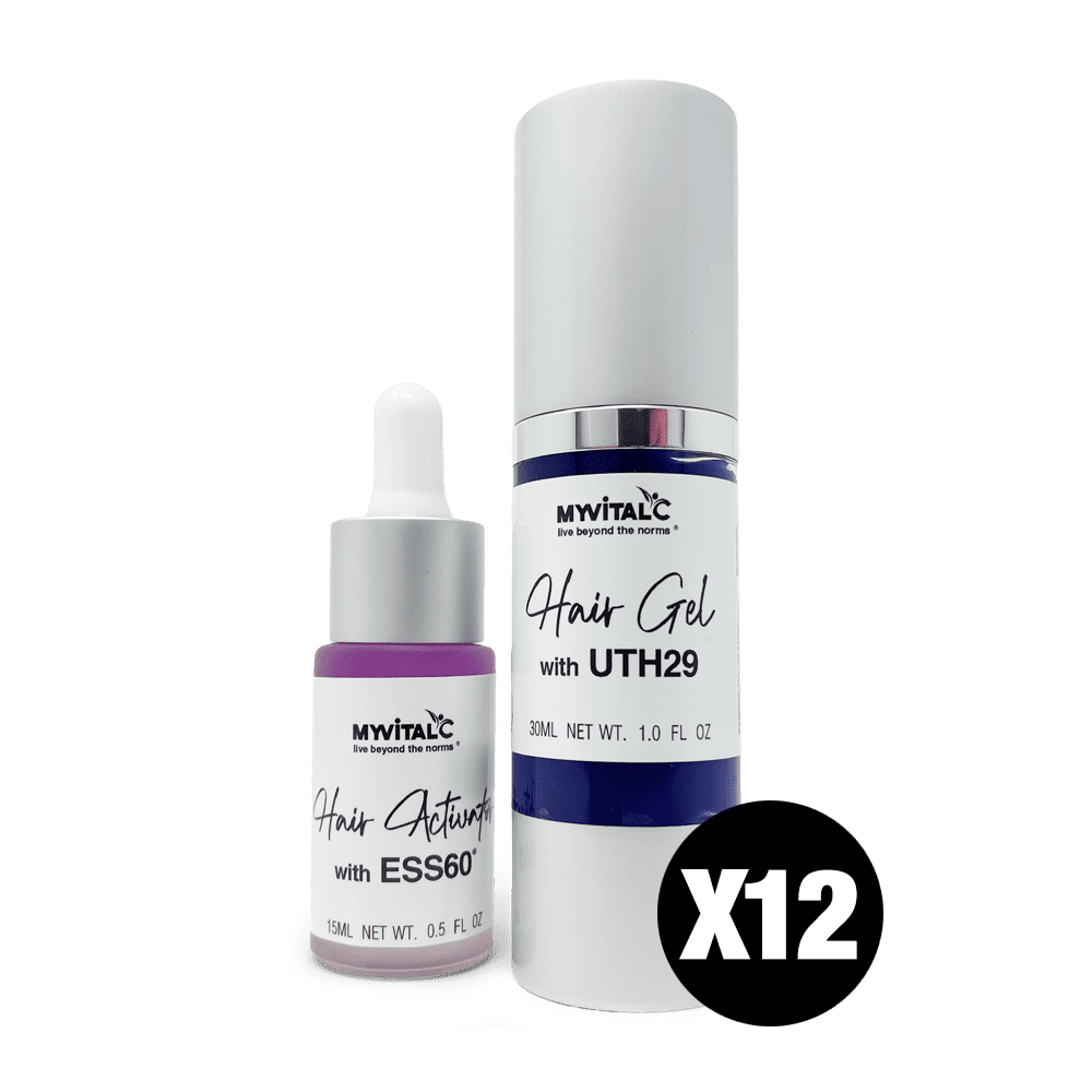 MyVitalC - MyVitalC - Youthful Hair Kit with UTH29 and ESS60 Activator - Case of 12 bundles