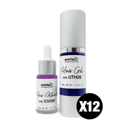 MyVitalC - MyVitalC - Youthful Hair Kit with UTH29 and ESS60 Activator - Case of 12 bundles