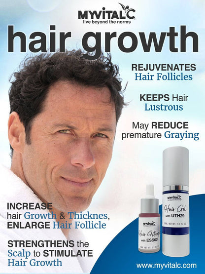 MyVitalC - MyVitalC - Youthful Hair Kit with UTH29 and ESS60 Activator - Monthly Subscription