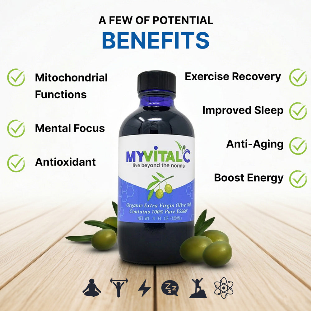 MyVitalC ESS60 in Olive Oil Extra Virgin Organic, 120ml