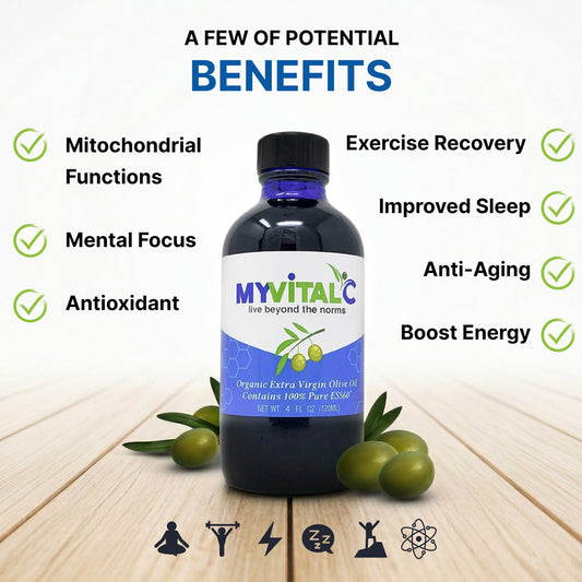 MyVitalC ESS60 en Aceite de Oliva Virgen Extra Ecológico, 120ml