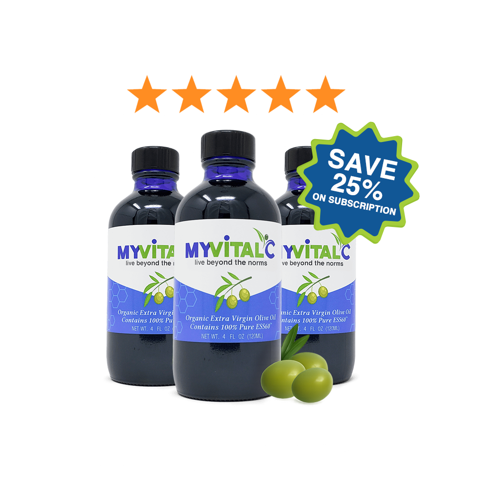 MyVitalC ESS60 en Aceite de Oliva Virgen Extra Ecológico, 120ml