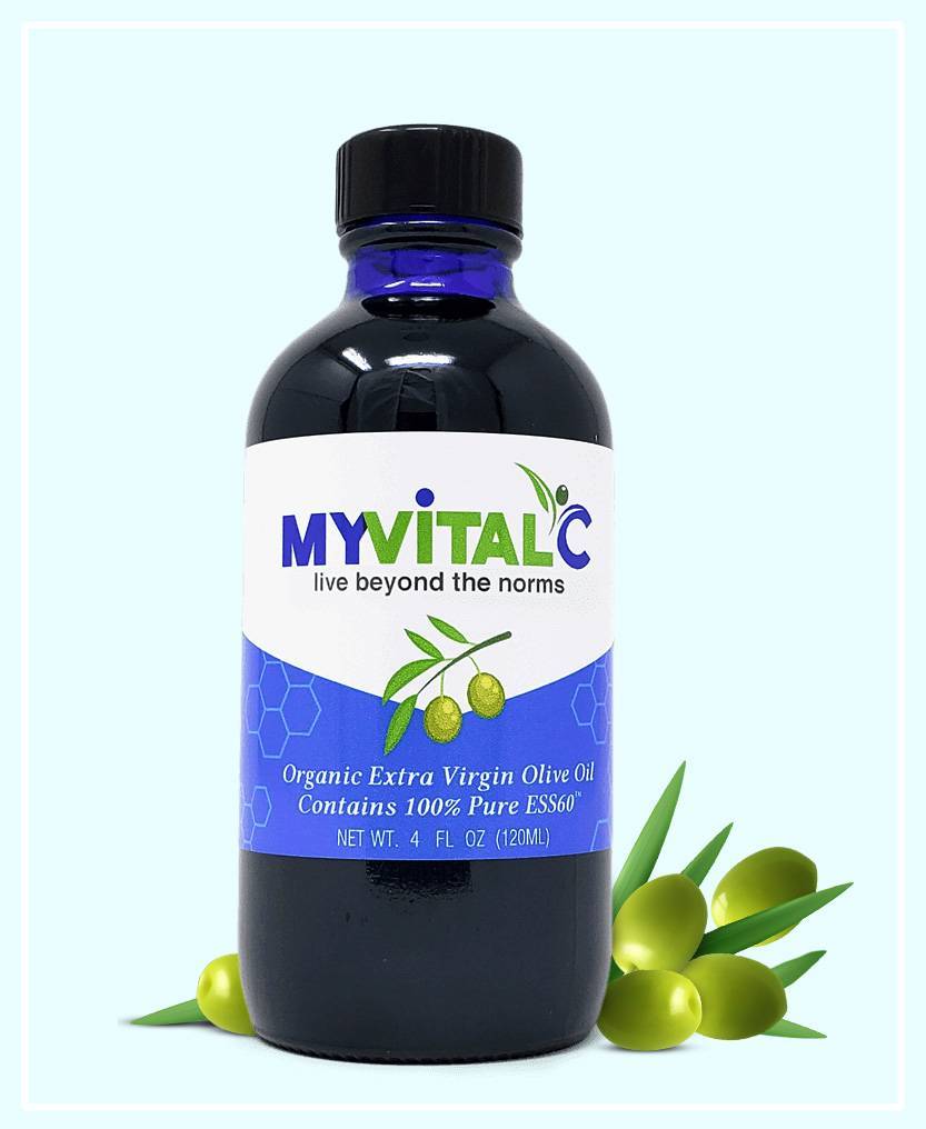 MyVitalC olive oil sample bottle