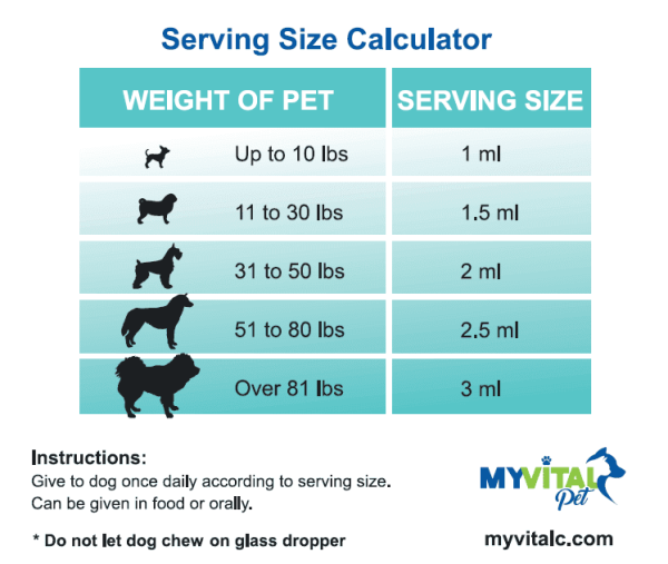 dog serving size chart