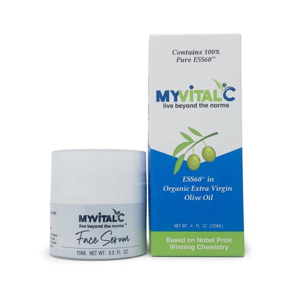 MyVitalC olive oil with face serum