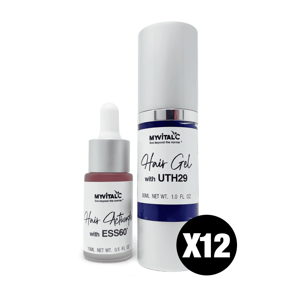 MyVitalC hair gel and activator set of 12